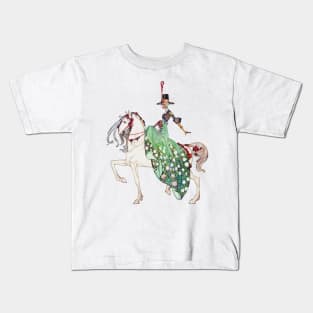 Art Nouveau Princess on Horse by Kay Nielsen Kids T-Shirt